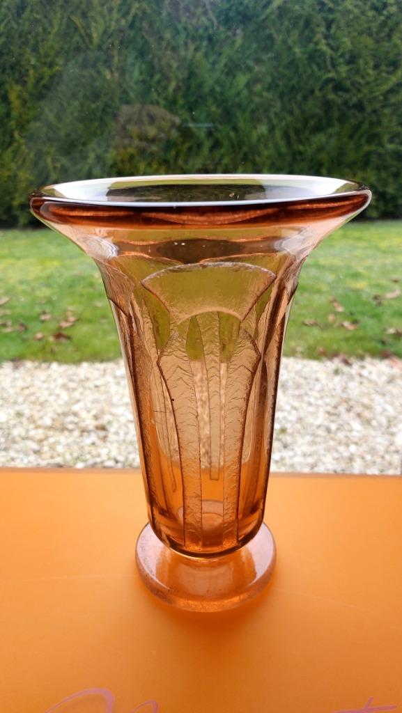 Rare vase LE VERRE FRANÇAIS/CHARDER 1930, Antiquités & Art, Enlèvement ou Envoi