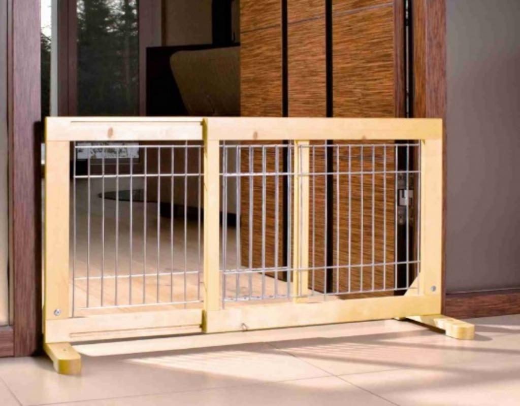 Clôture pour chien extensible marron, Enlèvement, Neuf