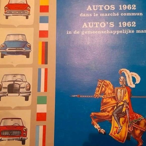 Auto's 1962 in de gemeenschappelijke markt, Ophalen of Verzenden, Prentenboek