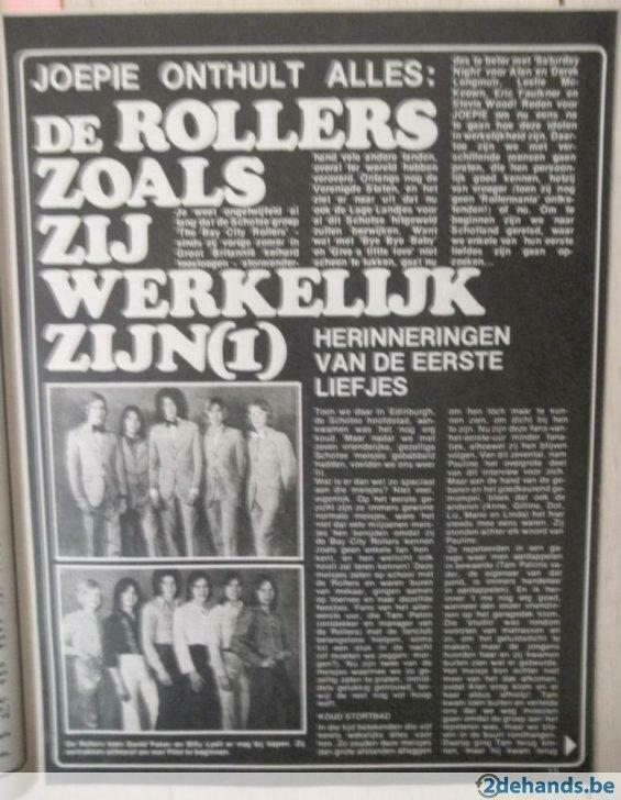 Artikelreeks over popgroep The Bay City Rollers, Gebruikt