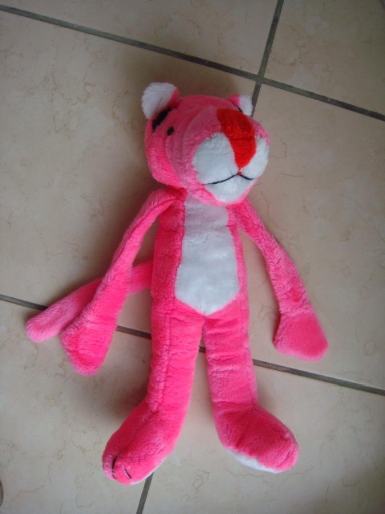 Peluche panthère rose ancienne, Enlèvement ou Envoi, Utilisé, Autres types