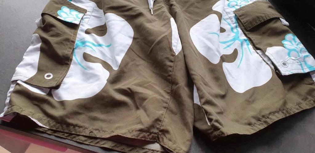 Huy) Bermuda Nickel Nobel TS, NICKEL NOBEL, Short de bain, Blanc, Taille 46 (S) ou plus petite