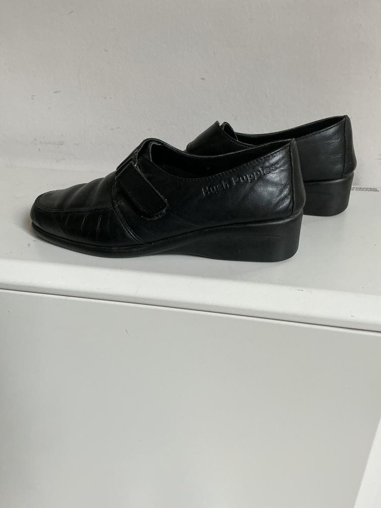 Chaussures de marche en cuir, taille 36 Hush Puppies, Enlèvement ou Envoi, Porté, Noir