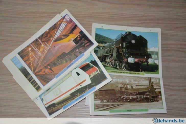 Atlas kaartencollectie treinen en locomotieven, Verzamelen, Ophalen of Verzenden, Zo goed als nieuw, Overige onderwerpen, Prent