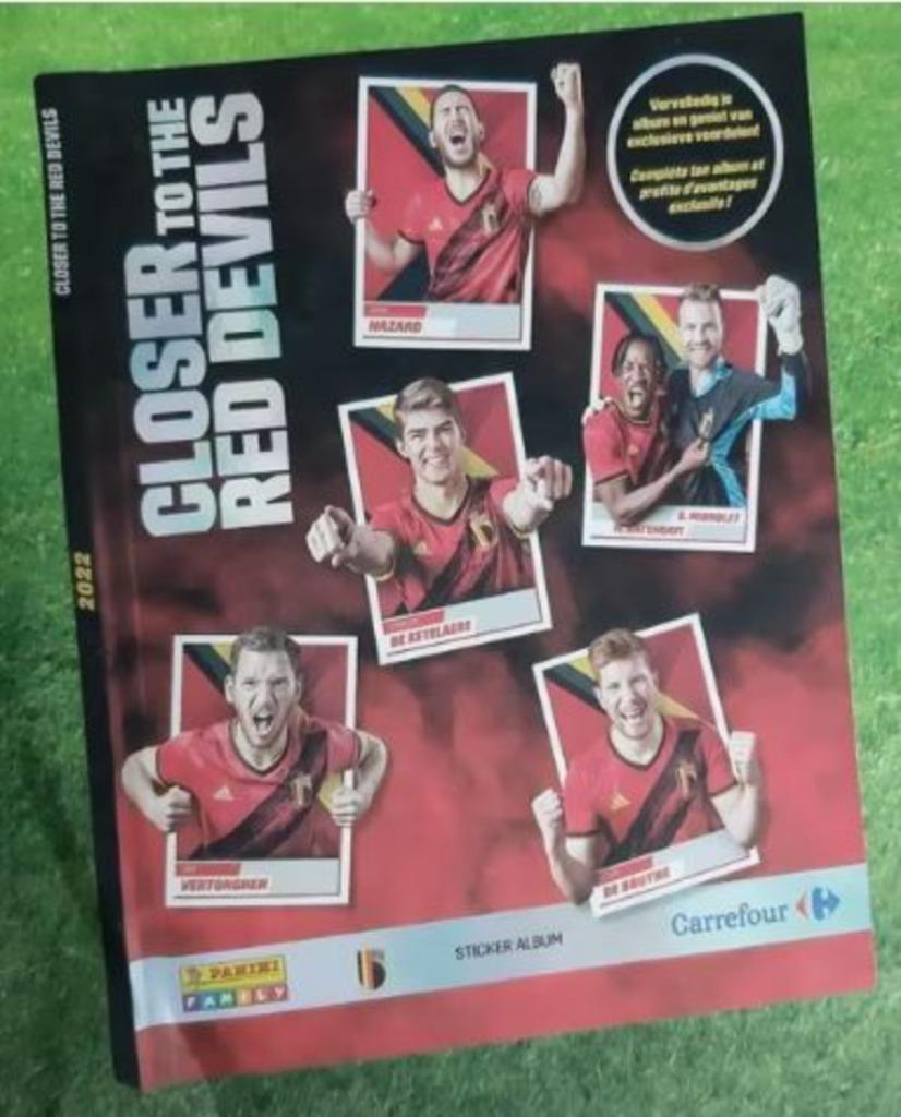 Stickers Panini / Carrefour - Closer to the Red Devils 2022, Autres supermarchés, Enlèvement ou Envoi