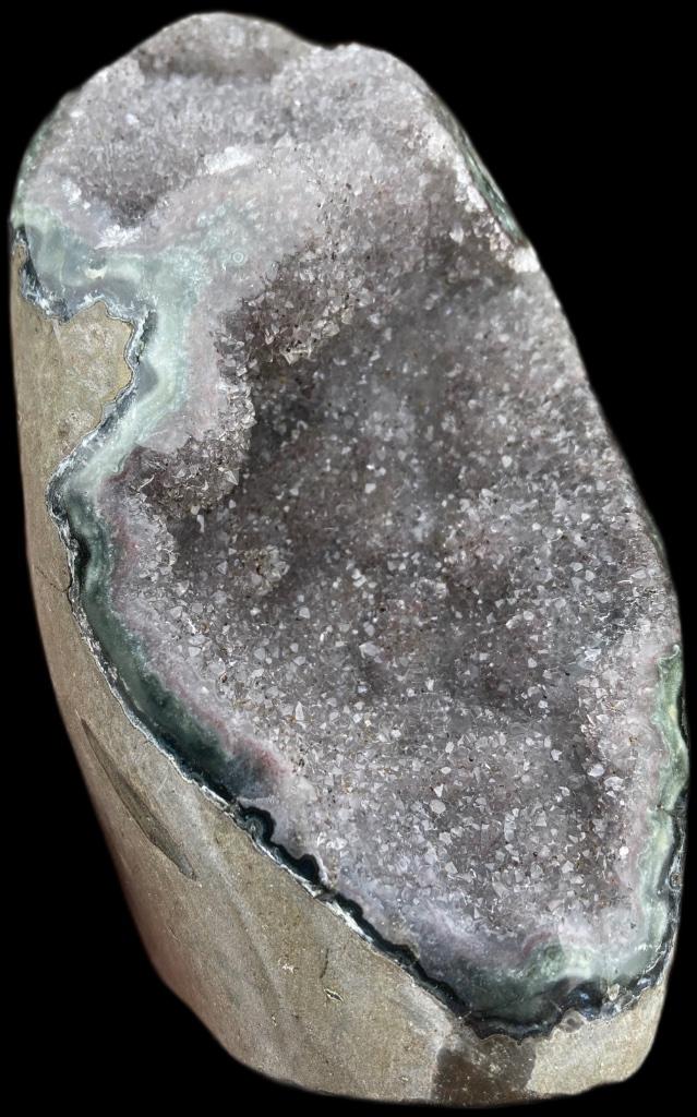Amethyst Grijs Geode Brok Edelsteen Amethist, Envoi