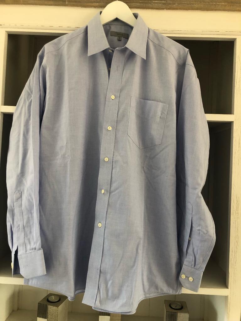 Chemise homme | MARKS & SPENCER | 41, Tour de cou 41/42 (L), Enlèvement ou Envoi, Comme neuf, Bleu