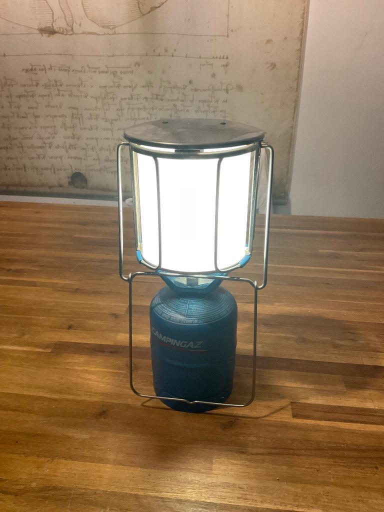 Camping gaslamp camping gaz lumagaz groot, Ophalen, Zo goed als nieuw
