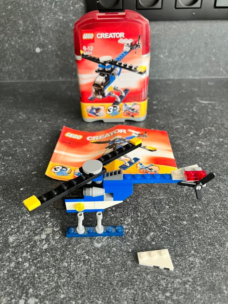 Hélicoptère Lego Creator 5864, Enlèvement, Comme neuf, Ensemble complet, Lego