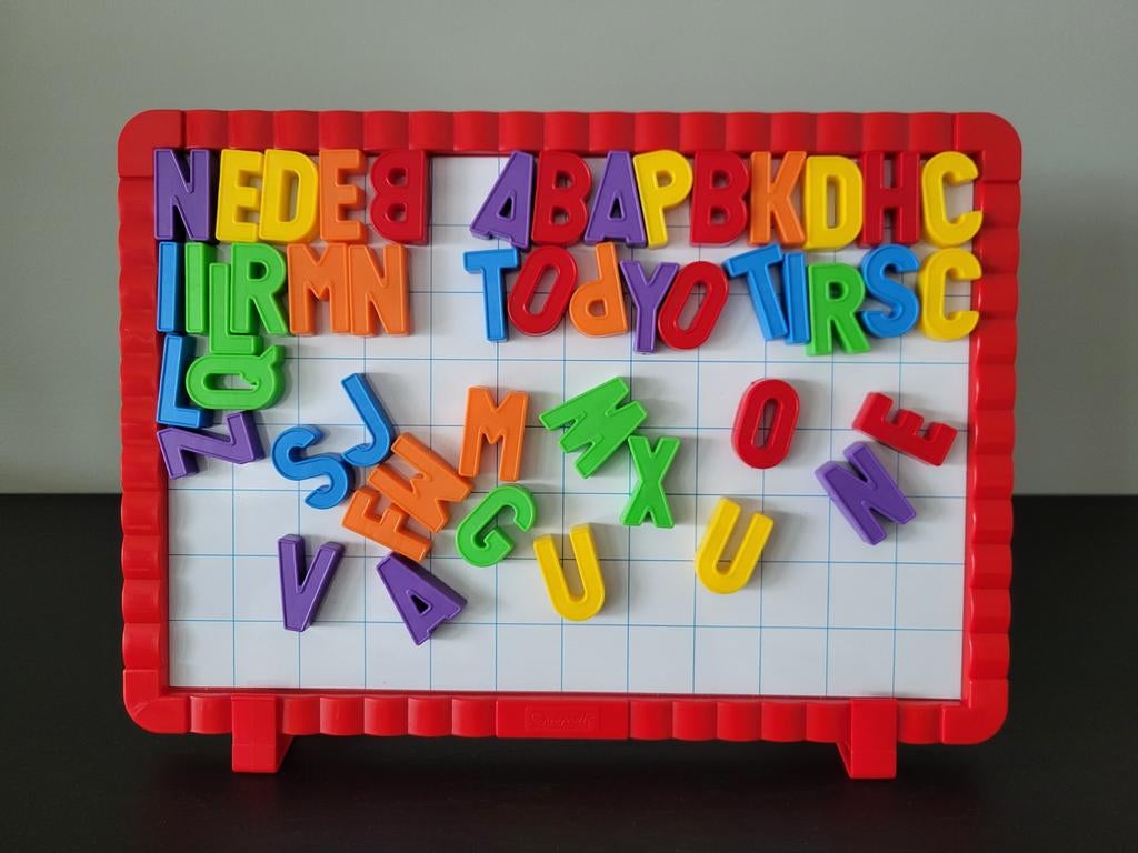 Bord met magnetische letters, Ophalen of Verzenden
