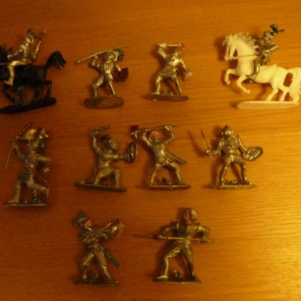 Vintage collectie soldaten ridder middeleeuwen, Verzamelen, Ophalen of Verzenden, Gebruikt, Overige typen