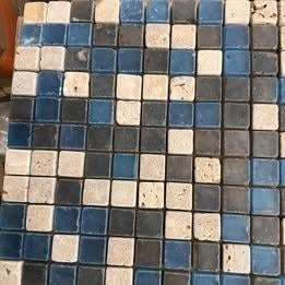 Mozaïeken wandtegels: wit, blauw, grijs, Ophalen of Verzenden, Nieuw, Wit