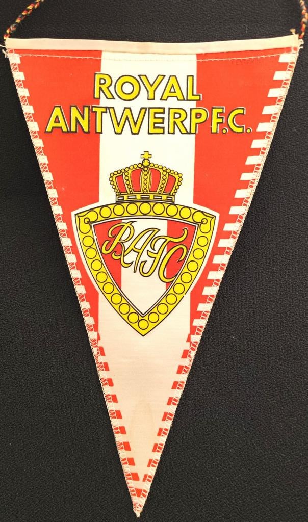 RAFC Royal Antwerp FC 1993 prachtig zeldzaam vintage vaantje, Verzamelen, Ophalen of Verzenden