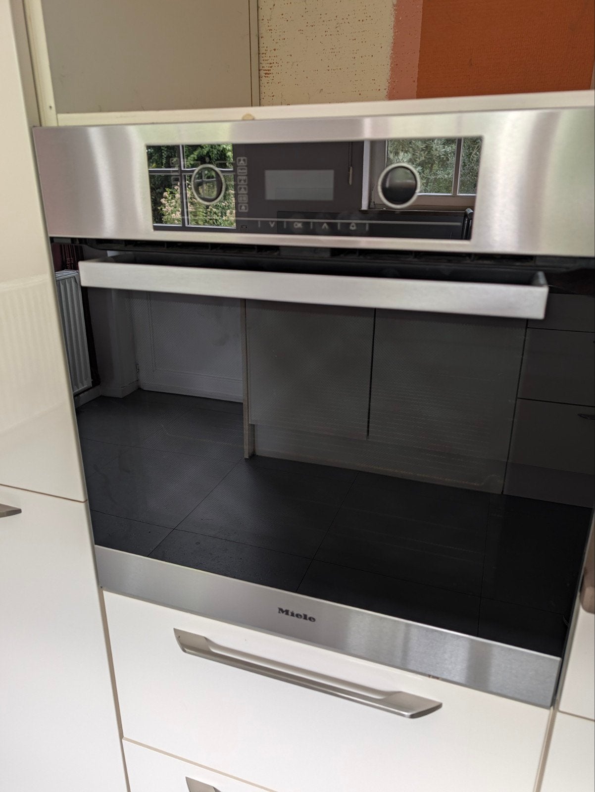 Four encastrable Miele H5461BP pyrolyse inox 60 cm, Ophalen, Gebruikt, Miele, Oven