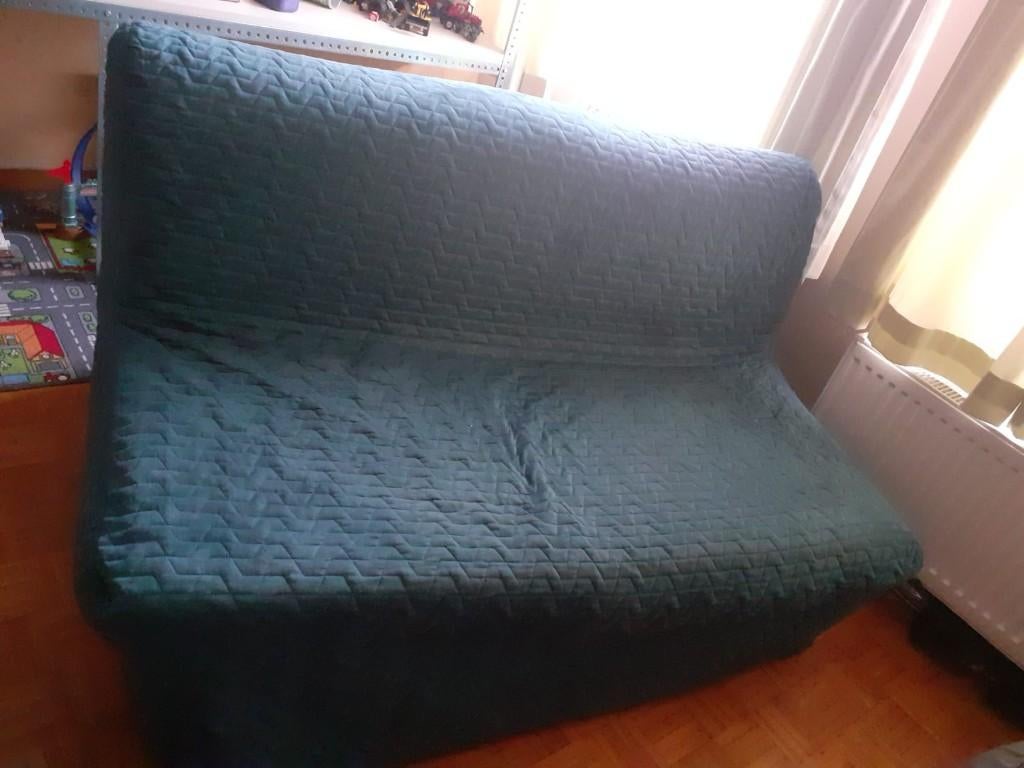 zetelbed, Ophalen, Gebruikt, Tweepersoons, 140 cm