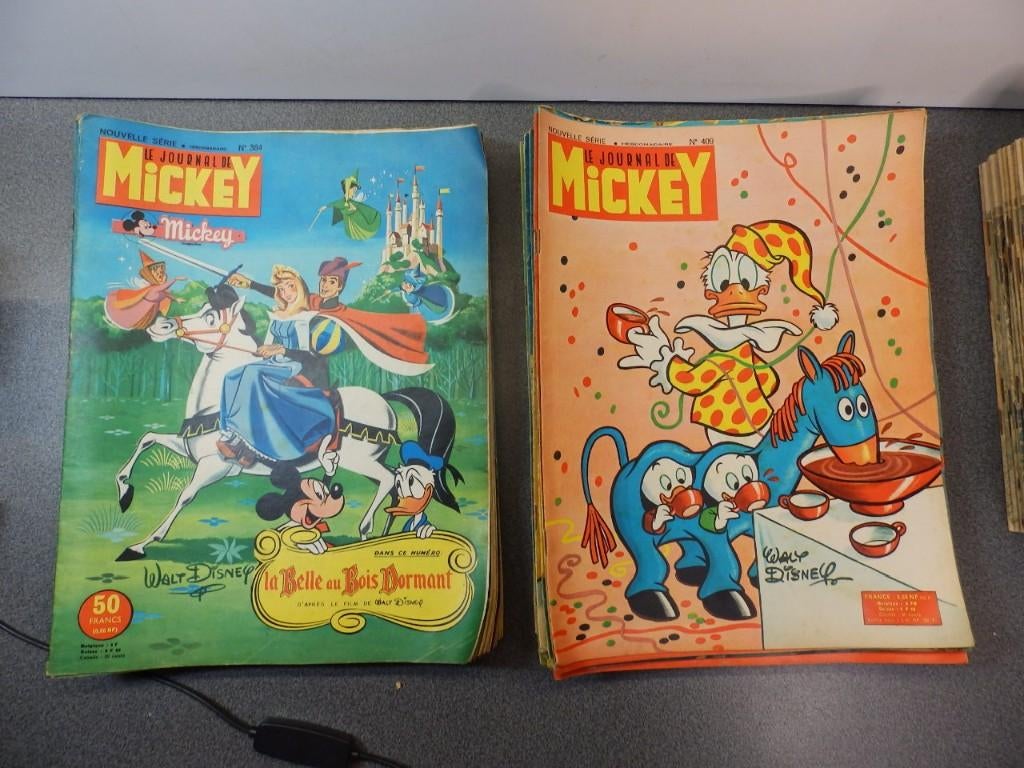 Le journal de Mickey - 52 numéros 1959 - 1960 - DISNEY, Enlèvement ou Envoi, Autres personnages, Utilisé, Autres types