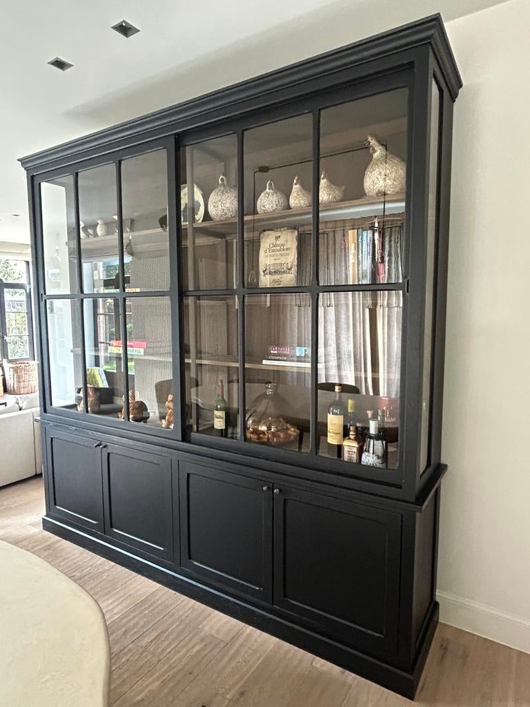 Vitrinekast Flamant, Ophalen, Glas, 200 cm of meer, Landelijk klassiek