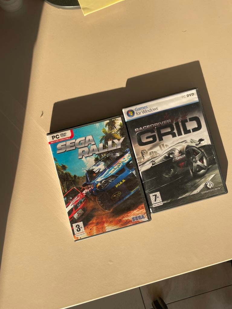 Pc race spellen Grid racedriver en Sega Rally, Ophalen of Verzenden, Zo goed als nieuw