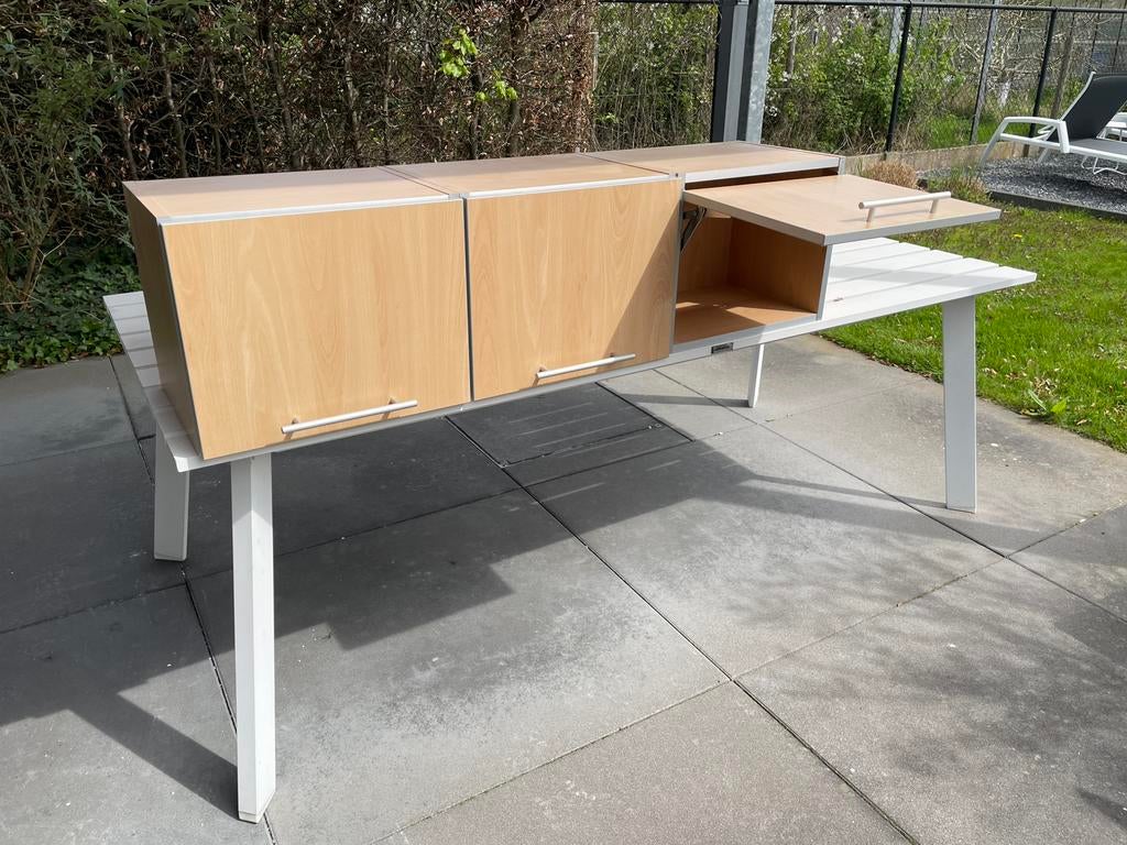Houten klapkastjes, Huis en Inrichting, Ophalen, Overige typen, Gebruikt, 135 cm