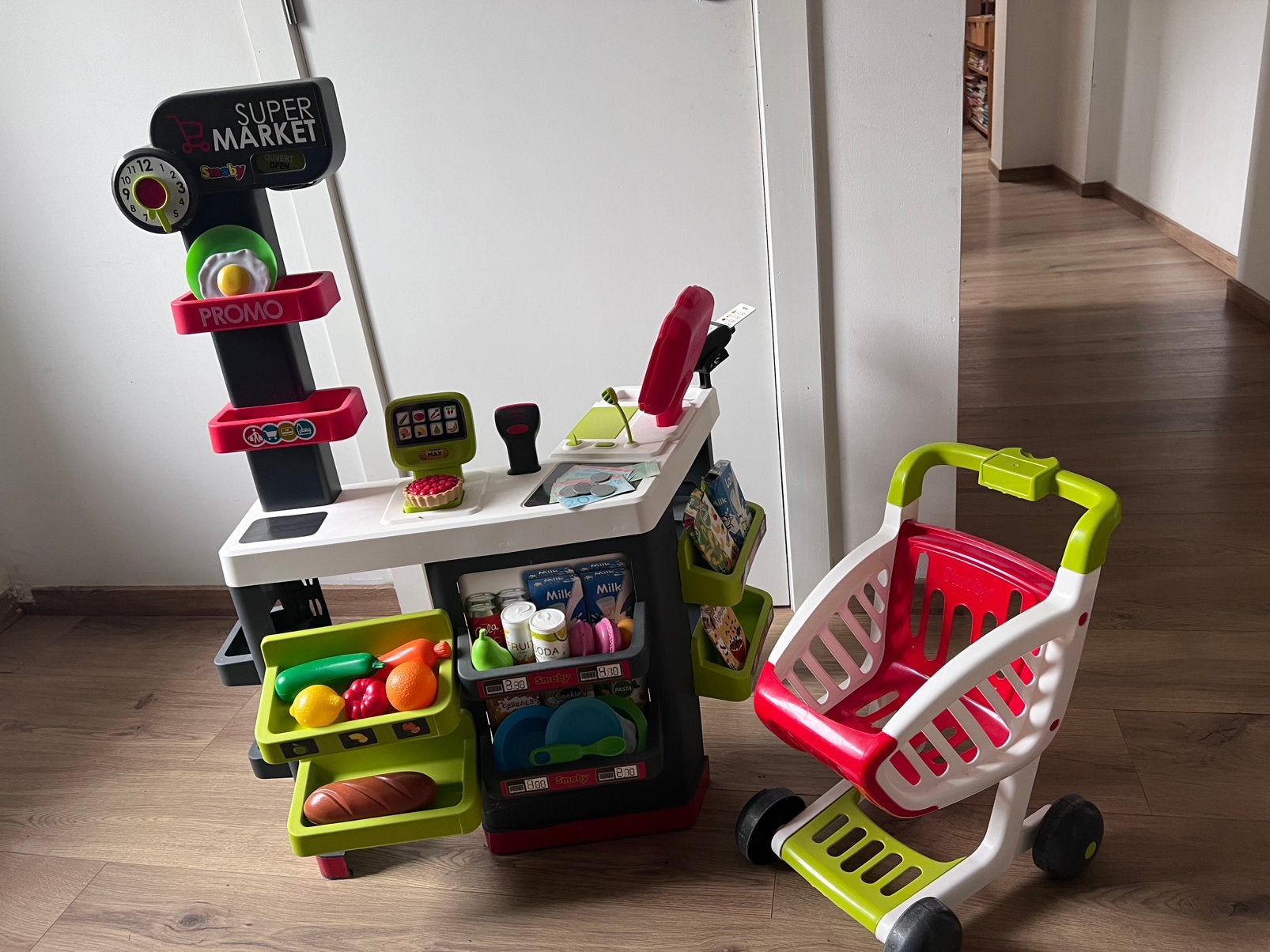 Supermarkt Smoby, Ophalen, Gebruikt