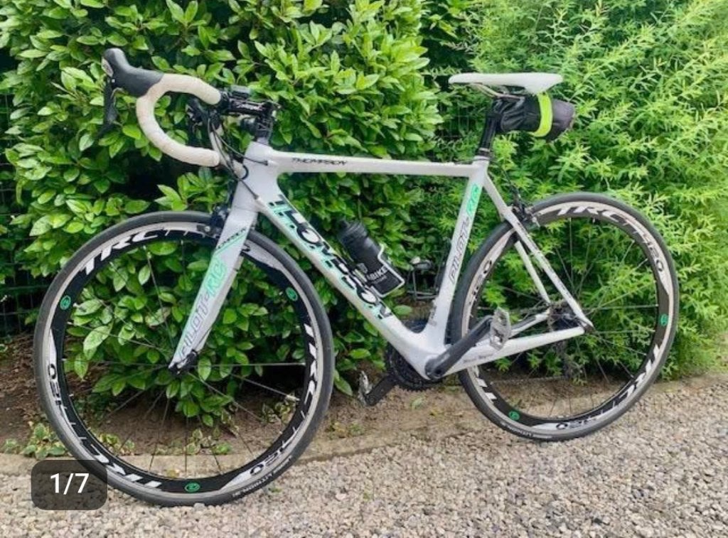 Koersfiets Thompson Pilot RC 105 Triple Carbon - Frame 54, Vélos & Vélomoteurs, Vélos | Vélos de course, Autres marques, Comme neuf