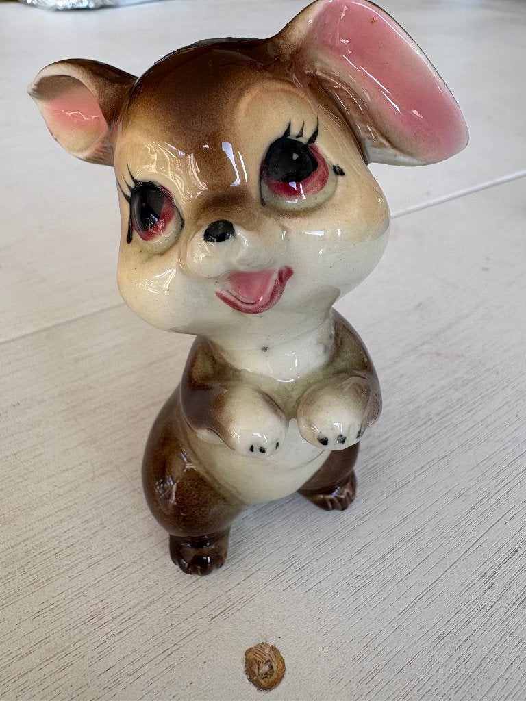 Vintage Japan Kitsch Beeldje 'Grote Ogen' (Jaren 50/60), Ophalen of Verzenden