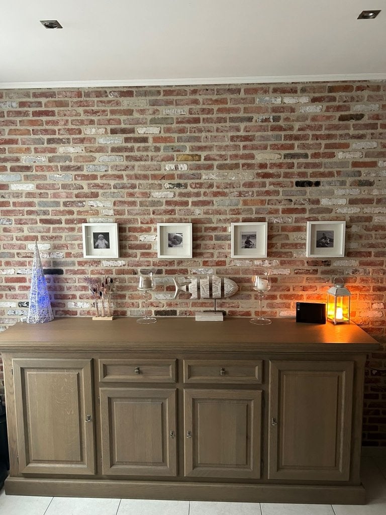 Mooie dressoir met (of zonder)  bijpassende tafel, Avec tiroir(s), 200 cm ou plus, Enlèvement, Utilisé