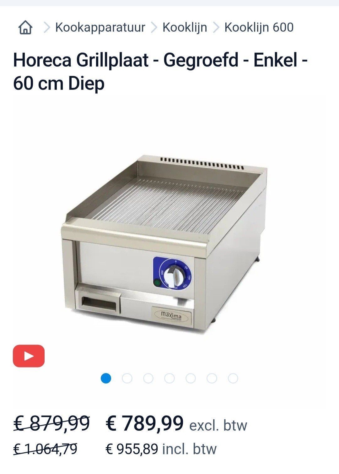 Electrische grillplaat. 40Bx60Lx24H, Enlèvement