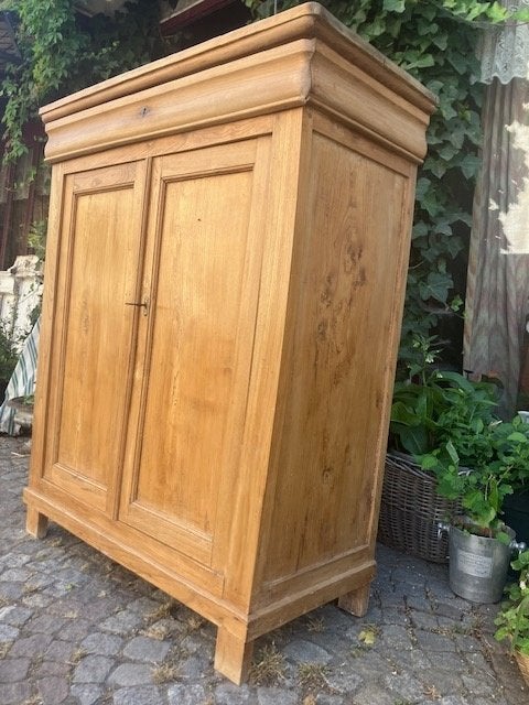 ARMOIRE DE MÉNAGE EN PIN ANTIQUE, ARMOIRE À LINGE,, Antiquités & Art, Enlèvement
