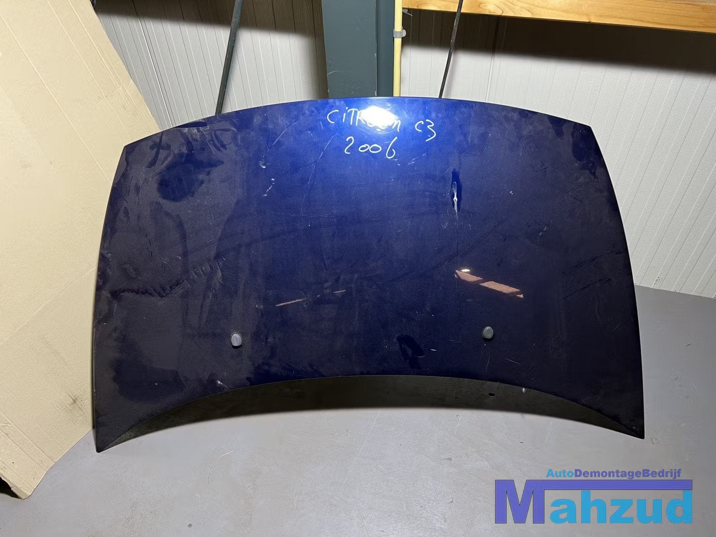 CITROEN C3 1 Blauw KPUD Motorkap 2002-2009, Citroën, Stellantis N.V., Utilisé, Capot moteur