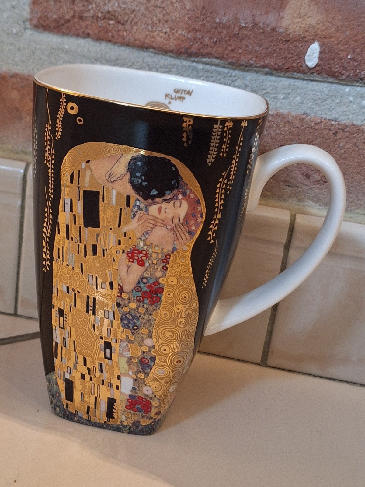 Goebel - Gustav Klimt De kus - mok porselein, Ophalen of Verzenden, Porselein
