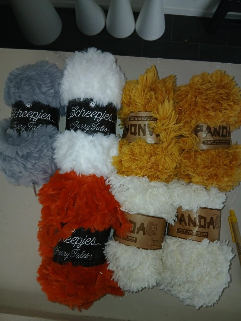 mengeling fluffy garen, Ophalen of Verzenden, Nieuw, Breien of Haken, Wol of Garen