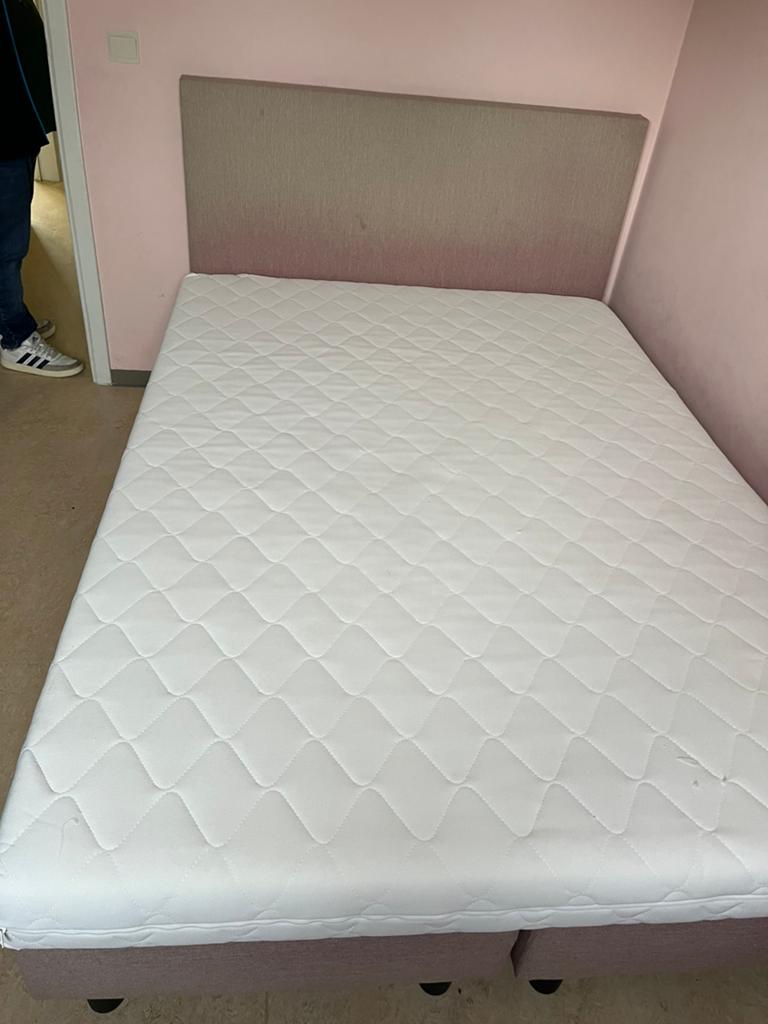 Tweepersoons boxspring, Ophalen, Gebruikt, Overige kleuren, Tweepersoons