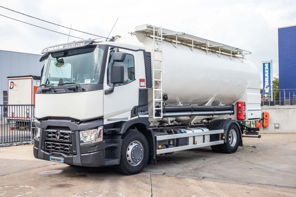 Renault T 460+SILO/ 5 COMP. (bj 2016), Automaat, Achterwielaandrijving, Wit, Bedrijf