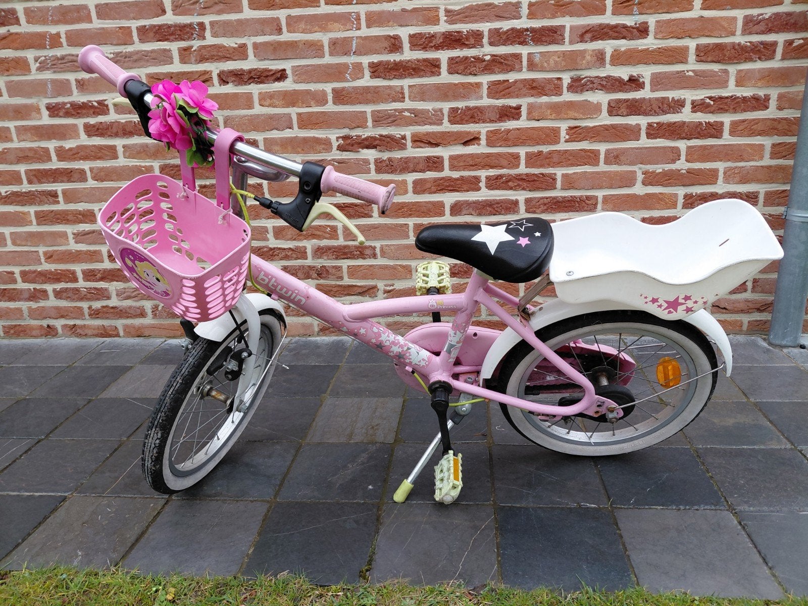 Roze meisjesfiets 16 inch, Fietsen en Brommers, Fietsen | Meisjes, Ophalen, 16 inch