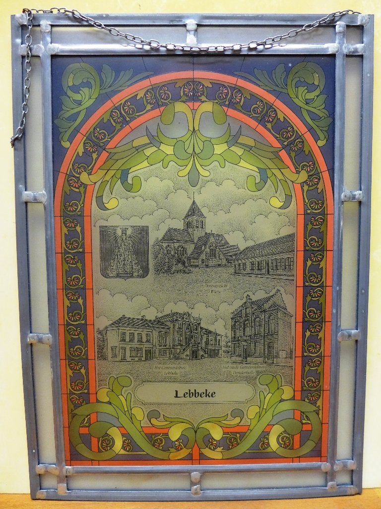 Glasraam Wieze, Denderbelle, Lebbeke, Antiek en Kunst, Antiek | Glaswerk en Kristal, Ophalen