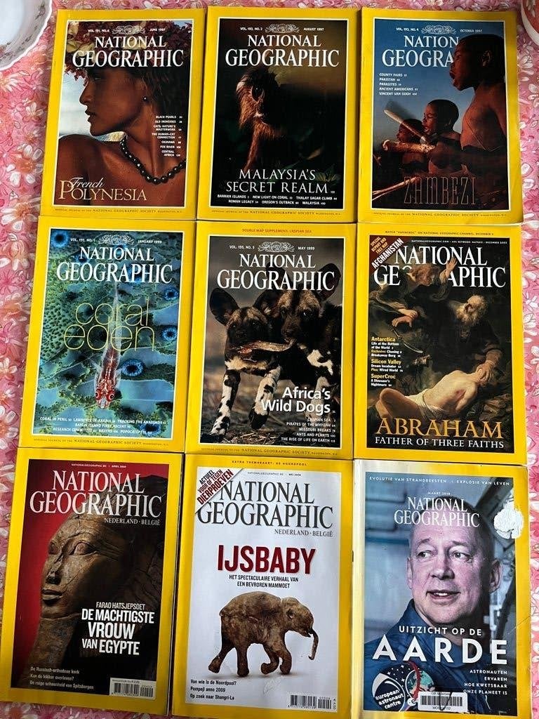 10 National Geographic Tijdschriften, Ophalen of Verzenden, Zo goed als nieuw, Wetenschap en Natuur