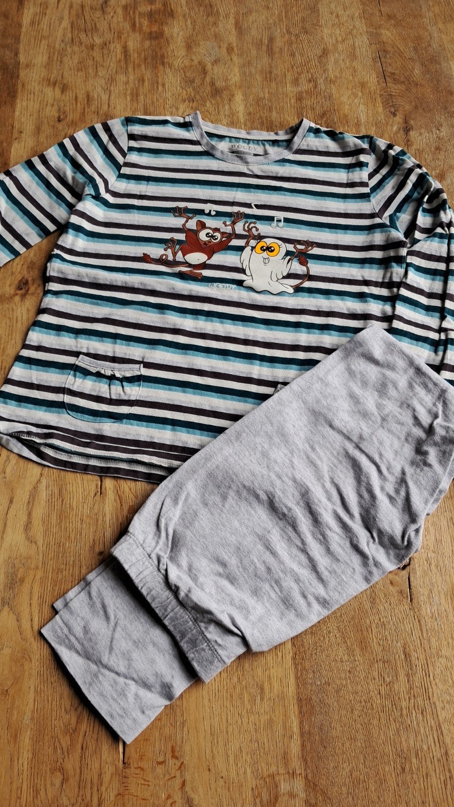 Woody pyjama 140, Kinderen en Baby's, Nacht- of Onderkleding, Meisje, Ophalen of Verzenden, Zo goed als nieuw