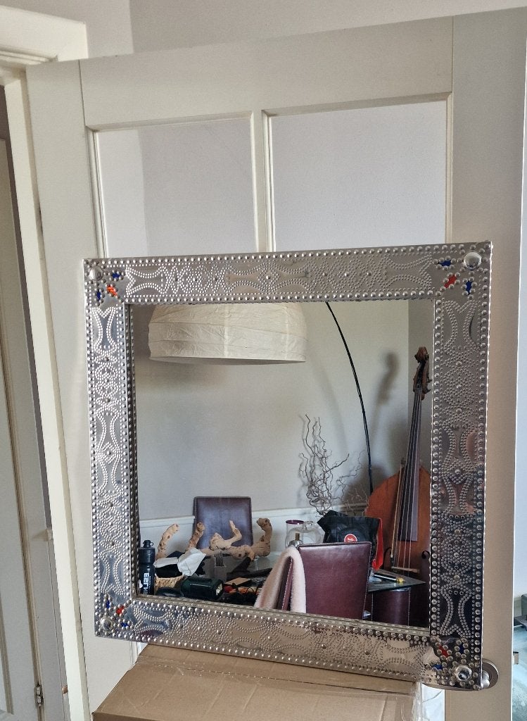Miroir IKEA Grimo vintage 1999, Moins de 100 cm, Enlèvement, 50 à 75 cm, Carré