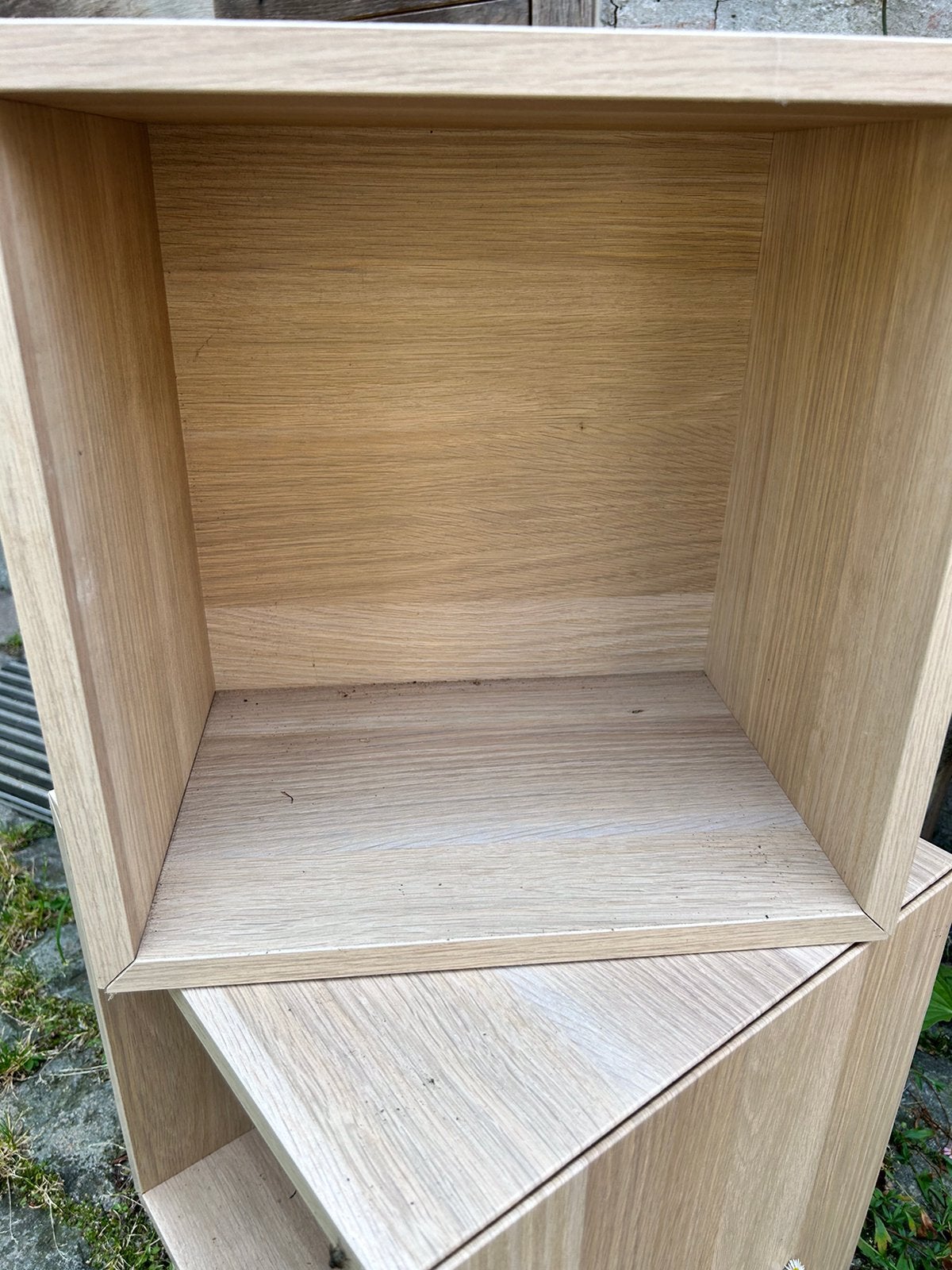 Boeken kastje, Huis en Inrichting, Tafelonderdelen, Ophalen, Zo goed als nieuw, Eikenhout, Modern