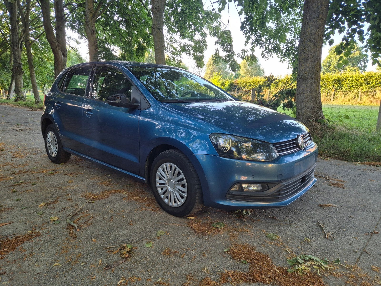Volkswagen Polo 6R 1.4 TDI — 2015 — Euro 6b — Airconditionin, Auto's, Blauw, Bedrijf, Parkeersensor, Te koop