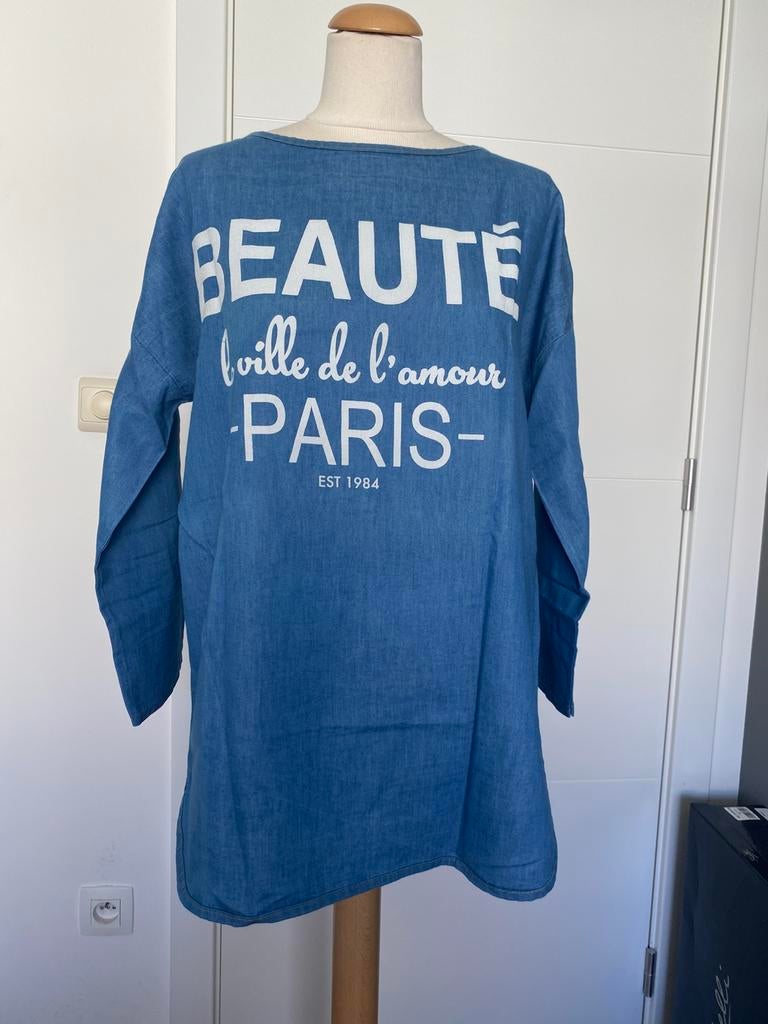 Chemise jeans, Enlèvement ou Envoi, Comme neuf, Taille 42/44 (L), Bleu