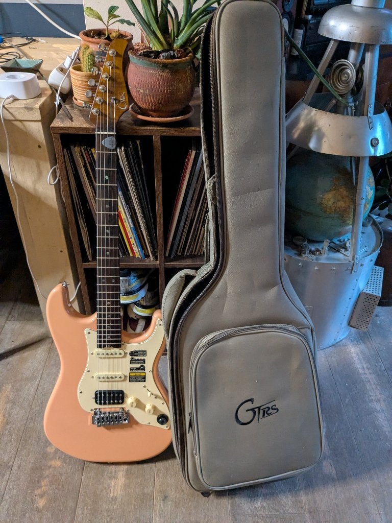 Mooer GTRS Professional 800 Rose flamant, Enlèvement, Neuf, Solid body, Autres marques