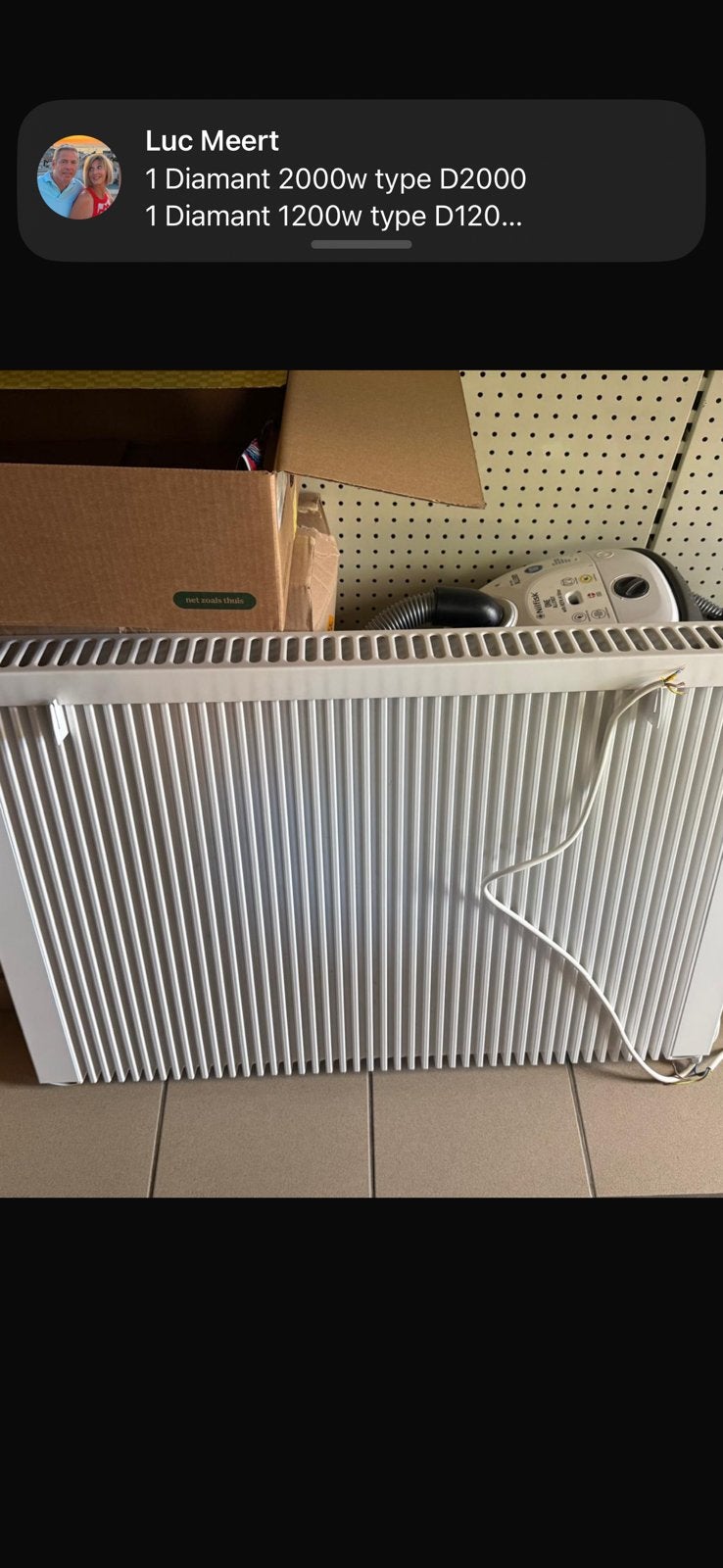 4 electrische radiatoren LHZ, Doe-het-zelf en Bouw, Ophalen, Gebruikt, Radiator