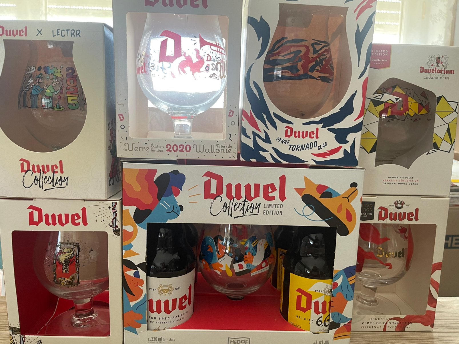 Duvel lot, Verzamelen, Biermerken, Ophalen, Zo goed als nieuw, Glas of Glazen, Duvel