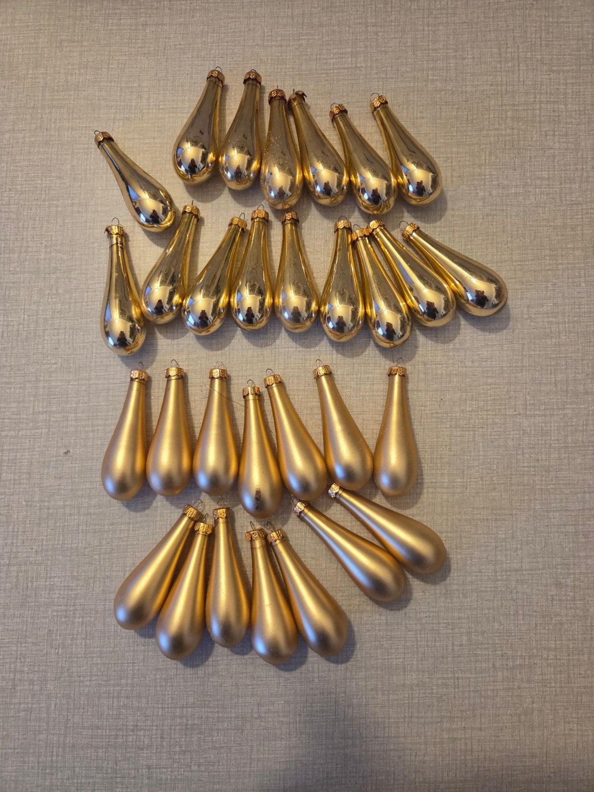 30 vintage glazen kerstpegels., Ophalen of Verzenden, Gebruikt