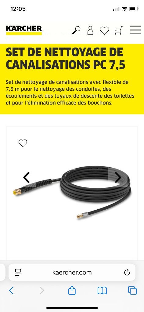 Déboucheur canalisations, Ophalen, Nieuw, Karcher