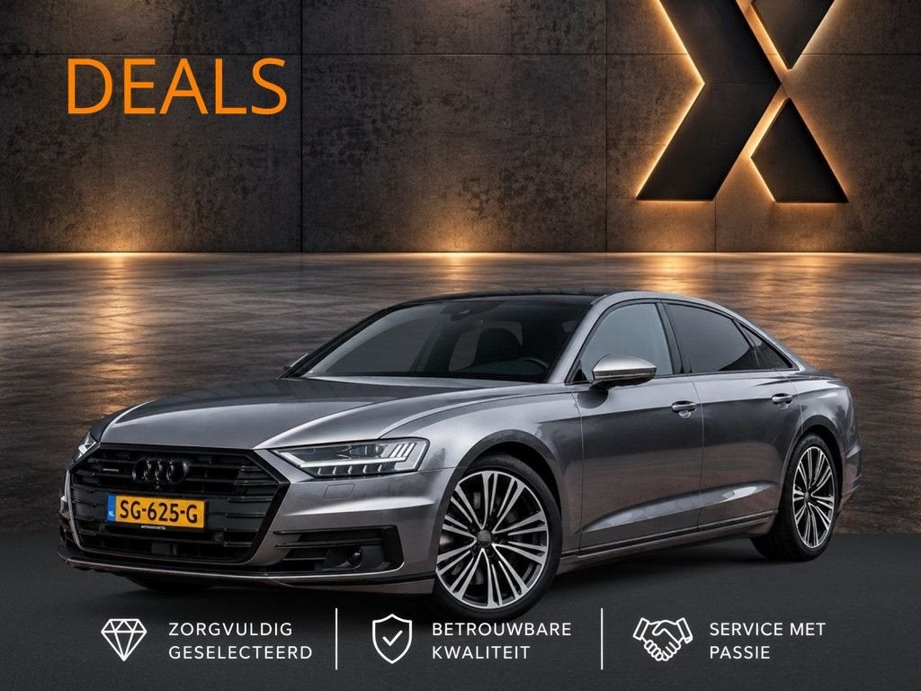 Audi A8 L 55 TFSI quattro Lang Pro+, Argent ou Gris, Achat, Entreprise, Carnet d'entretien