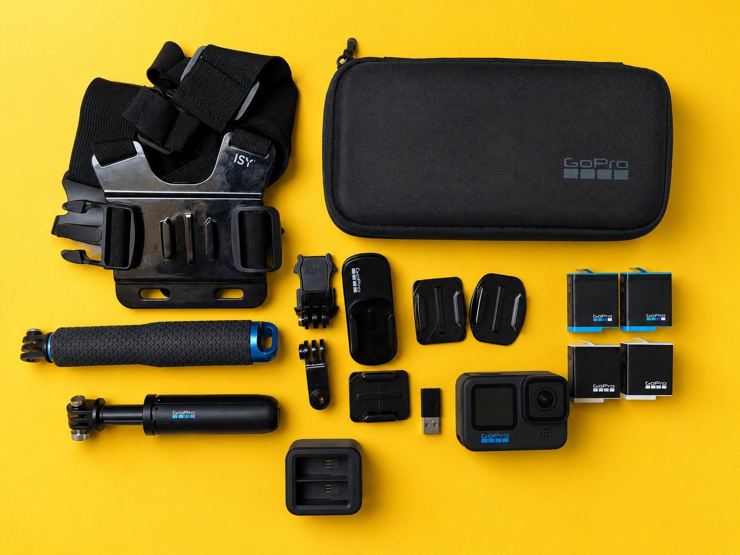 GoPro HERO10 Black Combo + 4 Originele Batterijen, Ophalen, Zo goed als nieuw, GoPro