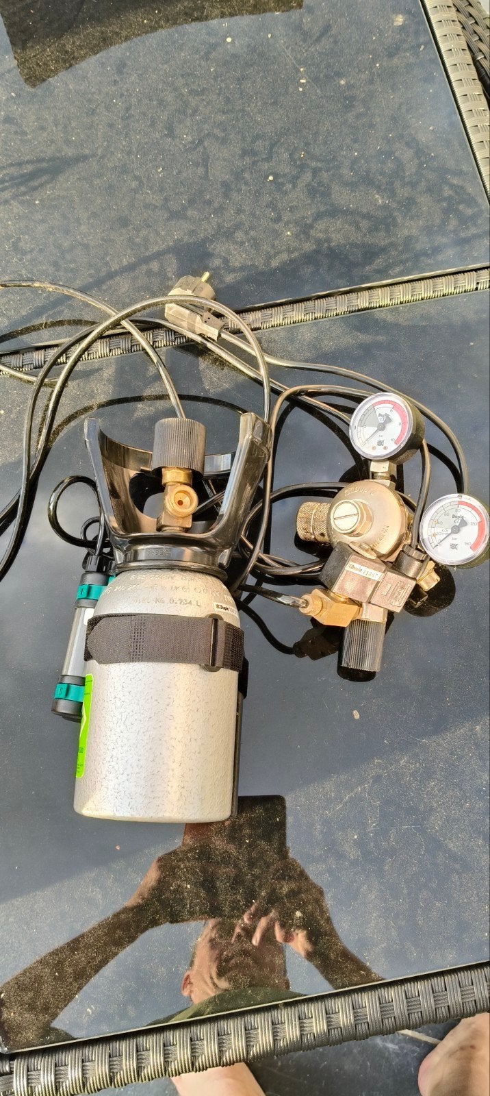 CO2 set, Ophalen